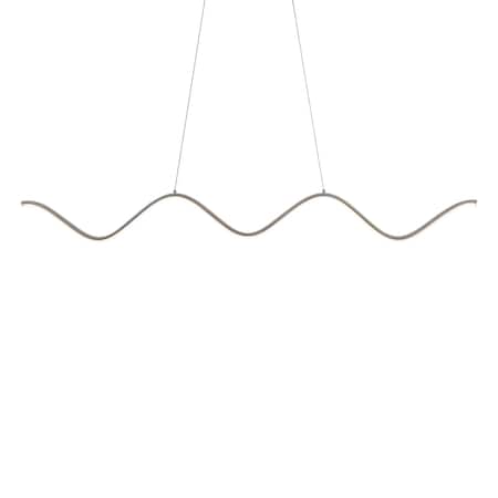 Dweled Morae 44in LED Linear Pendant 3000K in Brushed Nickel PD-332